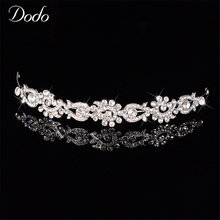 Austrian Crystal Vintage Rhinestone Wedding Hair Accessories Tiara Bridal Crown Headpiece Headdresses Princess Wedding Gift HF35 2024 - buy cheap