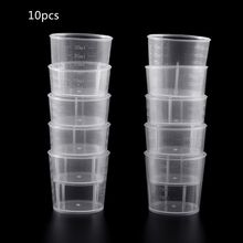 1 Set / 10 Pcs Laboratory Bottle Lab Test Measuring 30ml Container Cups with Cap Plastic Liquid Measuring Cups 2024 - buy cheap