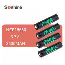 4 Uds original SOSHINE 18650 batería recargable 3,7 V 2600mah con puerto de carga Micro USB incorporado directamente 2024 - compra barato