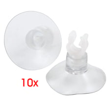 COFA 10 Pcs Aquarium Clear Suction Cup Airline Tube Holders Clips Clamps 2024 - buy cheap