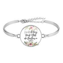 VILLWICE Hot Fashion Bible Verse Bracelet 25mm Glass Cabochon Bracelets Scripture Quote Christian Jewelry Faith Gifts 2024 - buy cheap