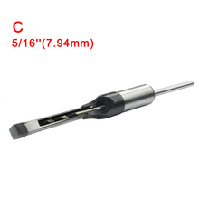 HSS Woodworking Metric Mortising Chisel Square Hole Drill Tool Hole Saw Cutter Wood Twist Drill Bit 6.35mm 7.94mm 9.5mm 12.7mm 2024 - compre barato