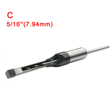 HSS Woodworking Metric Mortising Chisel Square Hole Drill Tool Hole Saw Cutter Wood Twist Drill Bit 6.35mm 7.94mm 9.5mm 12.7mm 2024 - buy cheap