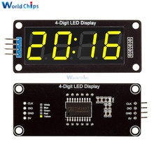 0.56 Inch 4-Digit LED 0.56" Display Tube (decimal), 7-Segments YELLOW, TM1637 Clock Double Dots Module For Arduino 2024 - buy cheap