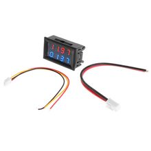 0.28 Inch Digital DC Voltmeter Ammeter 4 Bit 5 Wires DC 200V 10A Voltage Current Meter Power Supply Red Blue LED Dual Display 2024 - buy cheap