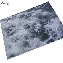 Zeegle Living Room Bedroom Carpets Bedside Mats Wave Pattern Modern Entrance Doormats Area Rug for Anti-slip Bathroom Floor Mat 2024 - buy cheap