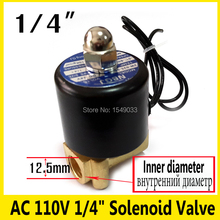 AC 110V 1/4"12.5mm  Electric solenoid valve water solenoid valve  air  Normally Closed Use fluid viscosity Less than20CST 2024 - buy cheap