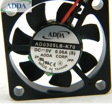 Вентилятор охлаждения для корпуса компьютера ADDA, 30*30*10 мм, 3 см, 30 мм, 5 В, 0.06A, 3010, с двойным шаром, бесплатная доставка 2024 - купить недорого
