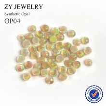 20PCS 1.5mm~10mm Cabochon Flat Bottom OP04 Yellow Round Synthetic Opal Stone For Jewelry Making 2024 - buy cheap