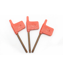 Llave de Bandera Roja T20, accesorios de soporte de herramientas estándar Torx para soporte de Herramientas CNC, llave de tornillo Torx 2024 - compra barato