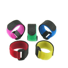 10pcs/lot 2cmx15cm nylon magic Tape with buckle cute colorful voltage and buckle cable tie plastic (nylon) cable ties 2024 - buy cheap