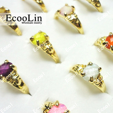 300pcs New wholesale jewelry lots ring fashion women  pretty Acrylic gold rings free shipping BL023 2024 - buy cheap