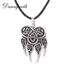 Dawapara Slavic Pendant Necklace Veles God Symbol Warding Bear Paw Talisman Amulet Viking Jewelry Men Religious Charms Necklace 2024 - buy cheap