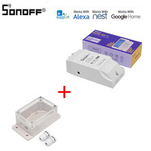 Sonoff-interruptor inteligente Pow R2, dispositivo de medición de energía para el hogar, con Monitor de alta precisión, Wifi, funciona con Google Home, 16A 2024 - compra barato