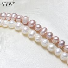 Cultured Potato Freshwater Pearl Beads natural 6-7mm Approx 0.8mm Sold Per Approx 15 Inch Strand 2024 - buy cheap