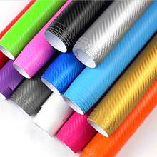 127cm long 3D Carbon Fiber Vinyl Car Wrap Sheet Roll Film Car stickers and Decals Motorcycle Car Styling Accessories Automobiles 2024 - buy cheap