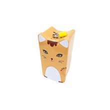 Hucha cuadrada con forma de gato para guardar monedas, caja de placa de hojalata con diseño de gato bonito, tanque de almacenamiento para joyería, regalo para LG 003, 1 unidad 2024 - compra barato