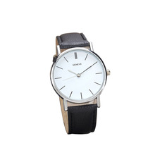 Новые женские Ретро дизайн кожаный ремешок Аналоговый сплав кварцевые наручные часы мужские BK 2024 - купить недорого
