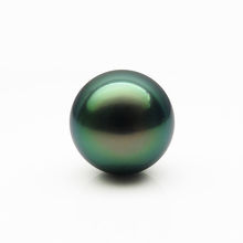 12.3mm Natural Peacock Green Genuine Tahitian Cultured Loose Pearl Undrilled New 2024 - buy cheap
