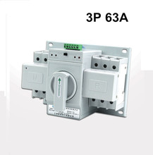 3P 63a MCB тип двойной мощности автоматический переключатель ATS белый лист 2024 - купить недорого