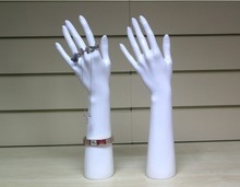 Maniquí de mano femenino para anillo, pulsera, exhibición de joyería, PE irrompible, Blanco realista 2024 - compra barato