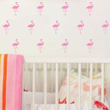 36 pcs/set Flamingo Vinyl Wall Sticker for Nursery Room Tropical Flamingo Bird Mask Decals Decor Decals Bedroom Wallpaper ZB498 2024 - buy cheap