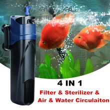 Bomba de filtro UV para acuario, esterilizador de 220V para tanque de peces, aireación de filtro interno, bomba de circulación de agua 5W 8W 2024 - compra barato