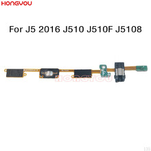 Home Button Return Key Sensor Earphone Audio Jack Headphone Socket Flex Cable For Samsung Galaxy J5 2016 J510 J510F J5108 2024 - buy cheap