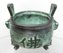 Chinese bronze pot Incense Burners Dragon head Buddha Ming Dynasty old 2024 - buy cheap