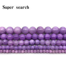 Natural Stone Violet Jaspers Round Beads Bracelet Necklace Woman15" Strand 4 6 8 10 12MM Pick Size For Jewelry Making 2024 - buy cheap