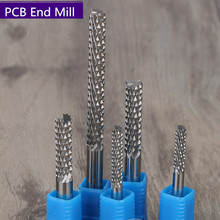 2 PCS,Free shipping PCB End Mill,CNC machine PCB Corn milling Cutter,Solid carbide tool,Circuit board,acrylic,carbon fibers 2024 - buy cheap