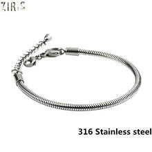 ZIRIS 316L Stainless steel Bracelets - New Arrival DIY Chain Bare Chain Bracelet Basis Plating UV Titanium Steel women Bracelets 2024 - buy cheap