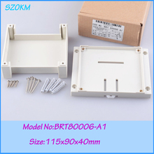 5 pieces free shipping 115x90x40mm  abs din rail enclosures electronics box for pcb housing 2024 - buy cheap