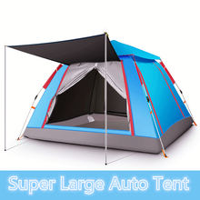 4-6 person Auto throw tent outdoor automatic tents throwing pop up waterproof camping hiking tent waterproof large family tents 2024 - buy cheap