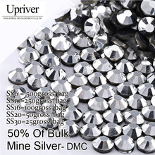 Piedras brillantes con reverso plano, diamantes de imitación, mejor calidad, SS6, SS10, SS16, SS20, SS30, minero, Hotfix 2024 - compra barato