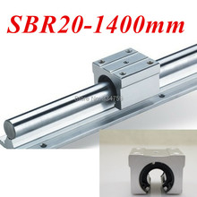 Guia linear redondo sbr20 com 20mm de comprimento e 1400mm para partes cnc de bloco linear sbr20dão 2024 - compre barato