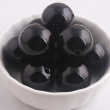 Kwoi vita a40 cor preta forma grossa 12mm/16mm/6mm a 28mm acrílico imitação pérola grânulos para a jóia frisada 2024 - compre barato