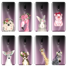 Silicone Phone Case For OnePlus 3 3T 5 5T 6 6T Flamingo Pig Dog Rabbit Deer Giraffe Soft Back Cover For One Plus 6 6T 5 5T 3 3T 2024 - buy cheap