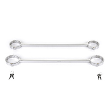 Stainless Steel Bondage Cuffs Open Leg Spreader Bar Ankle Cuffs Sex Restraints Bdsm Tools Adult Games Sex Toys For Women Men 2024 - buy cheap