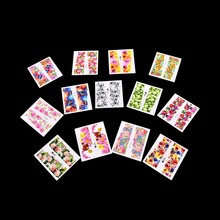50 Sheets Summer Nail Art Designs Water Transfer Wraps Nail Sticker New Flower Tips Nail Decals Tools 2024 - buy cheap