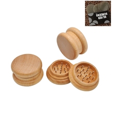 Latest Upscale wood 54X31mm 2 Layers Smoking Herb Grinders Tobacco Cigarette Quality Grinder  Accessories 2024 - buy cheap