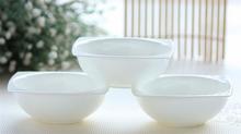 Cuencos de arroz de cerámica japonesa, recipiente térmico de comida, 5,5 pulgadas, blanco puro, creativo 2024 - compra barato