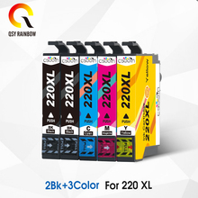 QSYRAINBOW-cartucho de tinta T2201 T220 T220XL, para Epson WorkForce WF 2630 2650 2660, Expression Home XP-320, 5 XP-420. 2024 - compra barato