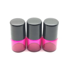 50pcs Refillable Rose-red 1ml Perfume Sample Roller Glass Bottle Essential Oil Empty Container Free Shipping 2024 - buy cheap