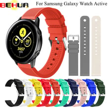 Sport 20mm Watch Strap Band Silicone For Samsung Galaxy Watch active Bands Smart Bracelet Replacement Watch Strap Accessories 2024 - buy cheap