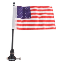 American Flag  Side Mount Luggage Rack Antenna Vertical Flag Pole For Harley Sportster 883 1200 Touring Electra Steet Road 2024 - buy cheap