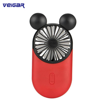 Portable Mini USB Fan Air Conditioner Cooler Cooling Fans Rechargeable With LED Night Light For Summer Cooling Mickey Fans 2024 - buy cheap