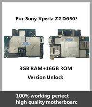 Factory Unlocked Mainboard For Sony Xperia Z2 L50W D6503 Original Motherboard With Chips Android OS System Logic Board 2024 - buy cheap