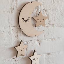 Nordic Style Star And Cloud Shape Wooden Beads Tassel Pendant Kids Room Decoration Wall Hanging Ornament For Photography Popular 2024 - buy cheap