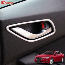 For Mazda 6 Atenza GJ 2013 2014 2015 2016 2017 Chrome Interior Inner Door Handle Cover Bowl Trim Frame Decoration Car Styling 2024 - buy cheap